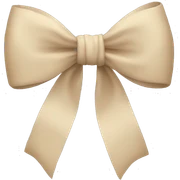 Bow beige  sticker