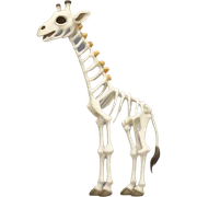 giraffe skeleton sticker
