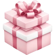 Light pink Christmas gifts under a white Christmas tree  sticker