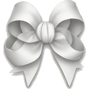 white bow sticker