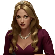 blonde beauty in elegant dress sticker