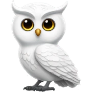 White elegant owl  sticker