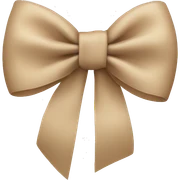 Beige Bow sticker