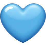 blue heart sticker