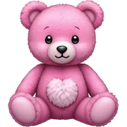 Pink teddy bear  sticker