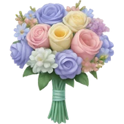 Pastel bouquet sticker