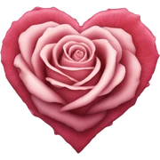 Rose heart  sticker