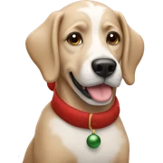Christmas dog sticker