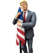 blonde boy in formal suit sticker