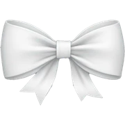 white bow sticker