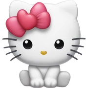 hello kitty with heart sticker