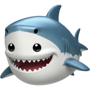 Shark in a chef's hat sticker
