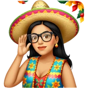 Fiestero with Sombrero sticker