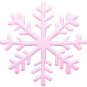 pastel pink snowflake  sticker
