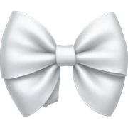White bow sticker
