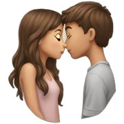 Boy kissing girl sticker
