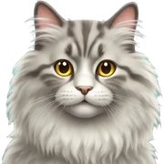 fluffy cat sticker