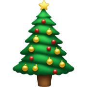 Christmas tree sticker