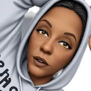 dark beauty in a hood sticker