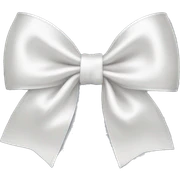 white satin bow sticker
