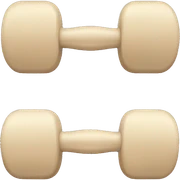 Beige weights sticker