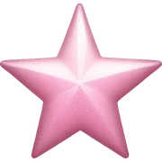 pale pink star sparkle sticker