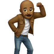 dabbing emoji sticker