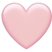 light pink heart  sticker