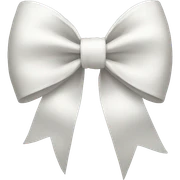 white bow sticker