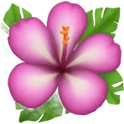 Tropical flower sticker