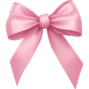 light pink ribbon bow sticker
