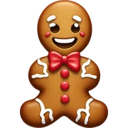 Gingerbread man sticker