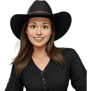 smiling girl with brown hair sticker