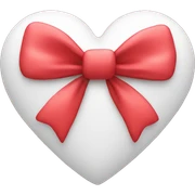 heart with bow sticker
