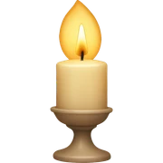 Beige Vintage candle sticker