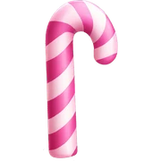 Pink candy cane sticker