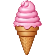 Ice cream pink sticker