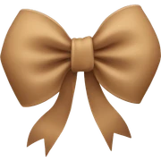 Light Brown bow  sticker