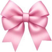 Light pink birthday bow sticker