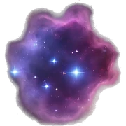 nebula with stars sticker
