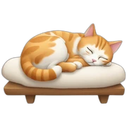 Cat sleeping sticker