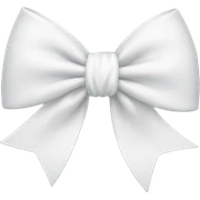White bow sticker