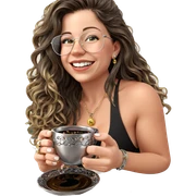 smiling girl with jewelry cup sticker