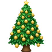 Christmas tree sticker