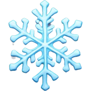 Melting snowflake sticker