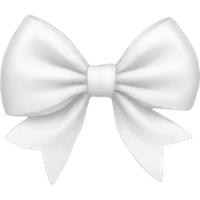 white bow sticker