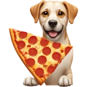 Dog pizza sticker