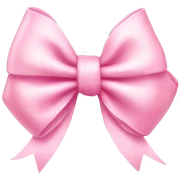 Baby pink bow sticker