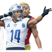 boys in sports gear sticker