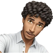 confident young man in shirt sticker